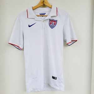 Nike 2014 USA World Cup Home Soccer Jersey White Polo size small